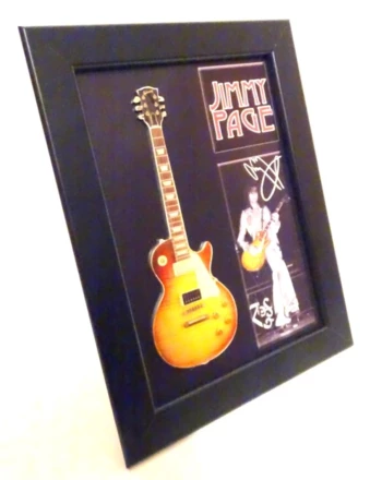 Mini gitara w stylu Jimmy Page w ramce FMG-012 (NMT-321490)