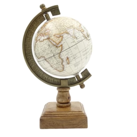 Globus dekoracyjny Amundsen na podstawie drewnianej - NC2130 (NMT-224380)