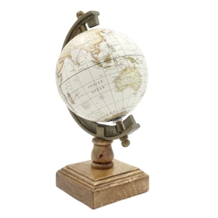 Globus dekoracyjny Amundsen na podstawie drewnianej - NC2130 (NMT-224380)