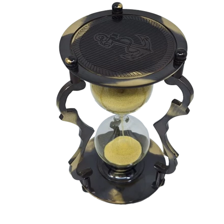 Klepsydra mosiężna - wykończenie antyk 5min - NC2677 (NMT-224519)