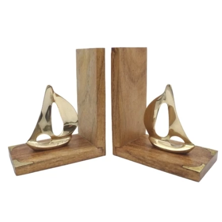 Podpórki do Książek Bookend Mosiężne Jachty - NC2677D (NMT-224540)