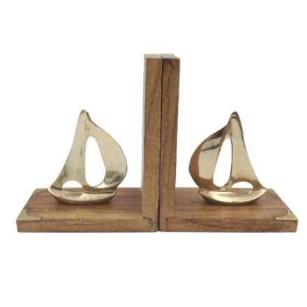 Podpórki do Książek Bookend Mosiężne Jachty - NC2677D (NMT-224540)