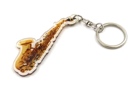 Saksofon brelok do kluczy akrylowy ACI-8034 (NMT-048034)