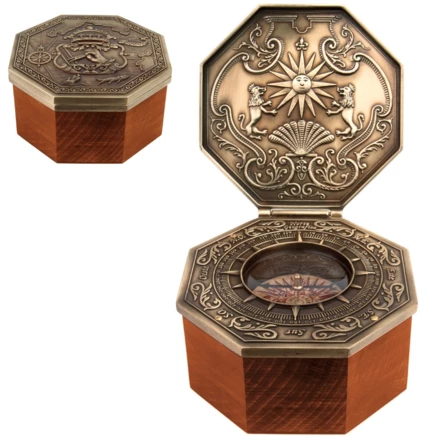 Ekskluzywny Kompas Magnetyczny Cardan -  Replika - Prezent Marynistyczny – H44 (NMT-226179)