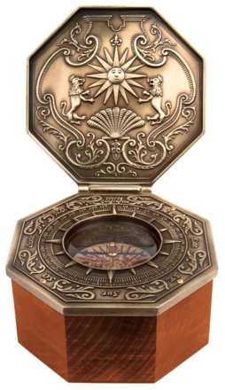 Ekskluzywny Kompas Magnetyczny Cardan -  Replika - Prezent Marynistyczny – H44 (NMT-226179)