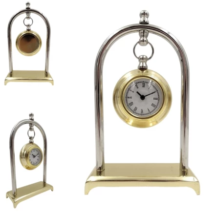 Zegar kominkowy vintage retro – dekoracyjny zegar na biurko - M02 (NMT-225721)