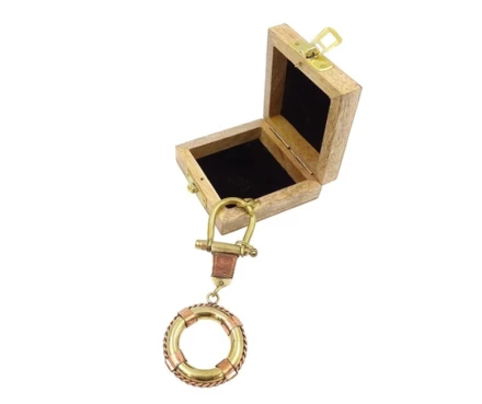 Brelok do kluczy Koło Ratunkowe BN-2158 w pudełku drewnianym (NMT-227619)