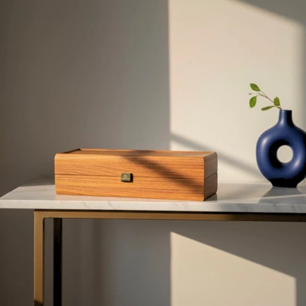 Ekskluzywne drewniane pudełko na butelkę - BWXL30 (NMT-228159)