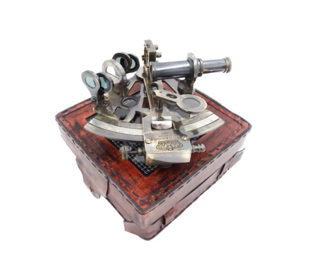 Sekstant Mosiężny w Pudełku Skórzanym - NC1514B (NMT-228135)