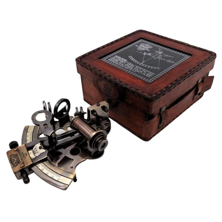 Sekstant Mosiężny w Pudełku Skórzanym - NC1514B (NMT-228135)