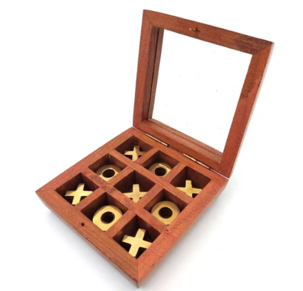 Kółko i krzyżyk w pudełku ze szklanym topem – G1044Z (NMT-229125)