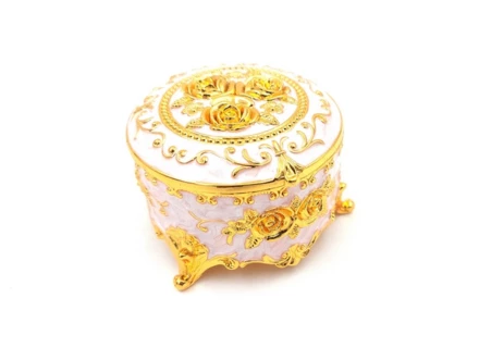 Ozdobna Szkatułka Metalowa – RG (NMT-229385)