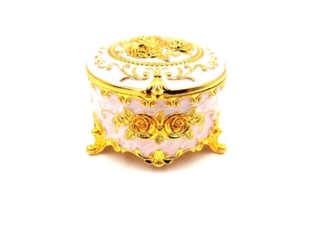 Ozdobna Szkatułka Metalowa – RG (NMT-229385)