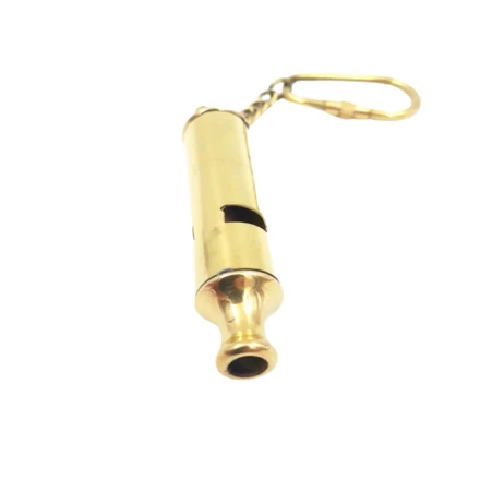 Brelok - Gwizdek mosiężny - KR64 (NMT-229767)