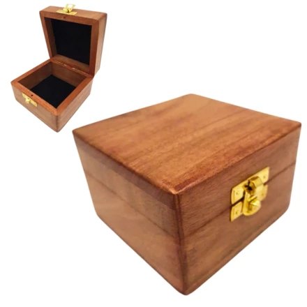 Pudełko drewniane 6 x 6 x 4 cm - DNU-017 (NMT-320110)