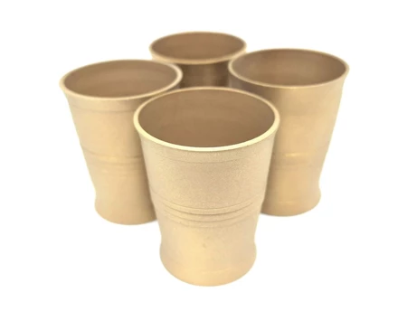 Komplet 4 kieliszków - mosiądz, mat – SEK (NMT-320844)