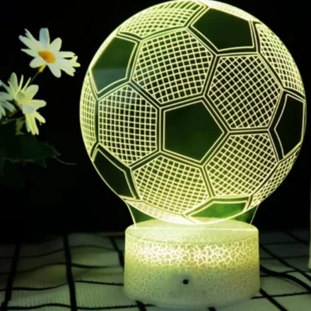 Lampka nocna - Piłka - 3 kolory - P107 (NMT-320653)
