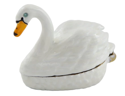 Wyjątkowe, metalowe pudełeczko prezentowe – Łabędź - B0736-02 (NMT-320912)