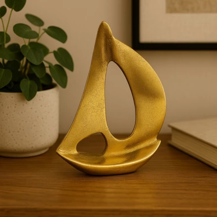 Złoty jacht - aluminium 15cm - NI1651 (NMT-320486)