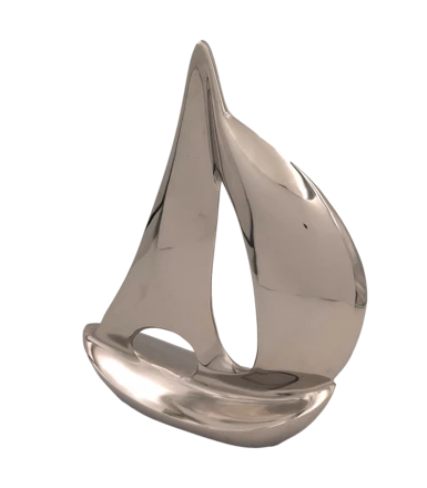 Duży model jachtu - metal - 36cm - N-1647 (NMT-320745)