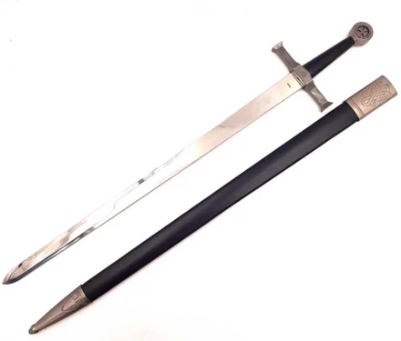 Stalowy miecz rycerski - replika - SW-114 (NMT-191145)