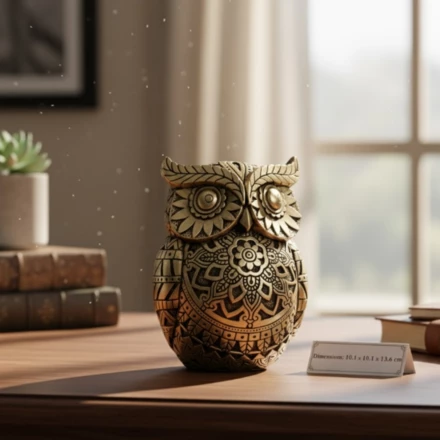 Sowa - symbol mądrości - dekoracja - 42971Y3 (NMT-321292)