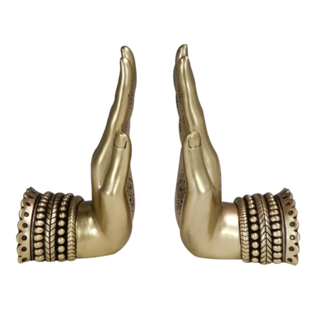 Złoty Bookend - Dłonie - 43801FJHH (NMT-321308)