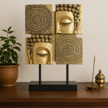 Figurka Mandala buddyjska - 4 elementy - 43715 (NMT-321322)