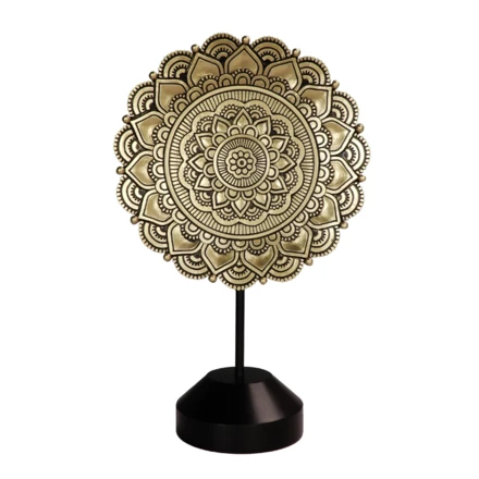 Figurka Mandala Owalna - dekoracja buddyjska - 35cm - 44032FJH (NMT-321360)