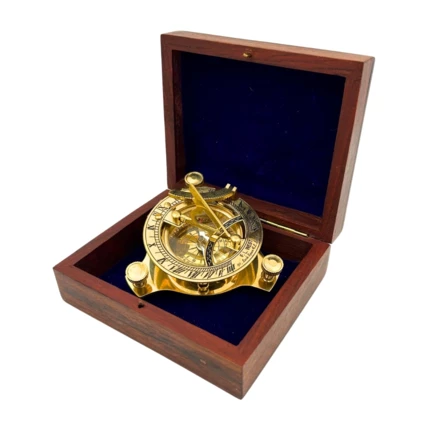 Kompas Mosiężny w Pudełku Drewnianym - Dollond Retro - SD14/2.5 (NMT-321810)