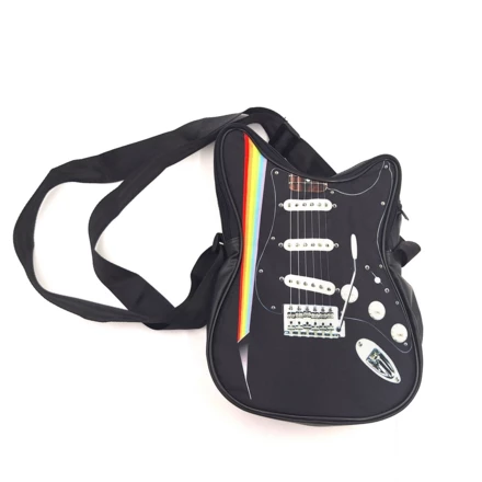 Torba na ramię w kształcie gitary – tęcza Pink Floyd – RBG-025 (NMT-020250)