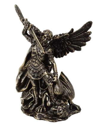 Figurka Święty Michał walczący ze smokiem - polyresin - MC-23146 (NMT-231469)