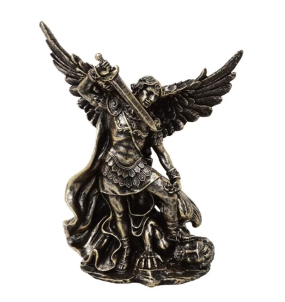 Figurka Święty Michał walczący ze smokiem - polyresin - MC-23146 (NMT-231469)