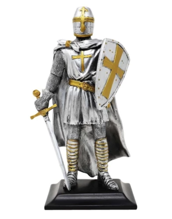 Rycerz - Krzyżowiec - duża figurka z poliresinu - MC-36049 (NMT-360497)
