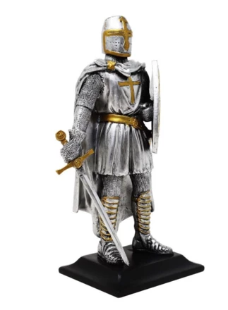 Rycerz - Krzyżowiec - duża figurka z poliresinu - MC-36049 (NMT-360497)