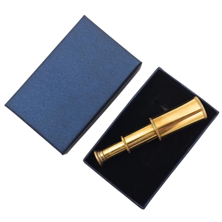 Mosiężny Brelok Luneta w Eleganckim Pudełku – Retro Marynistyczny Prezent – KEY-0016A (NMT-323104)