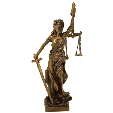 Figurka Temida Bogini Sprawiedliwości 20 cm - Prezent dla Prawnika – MC-90184 (NMT-901843)