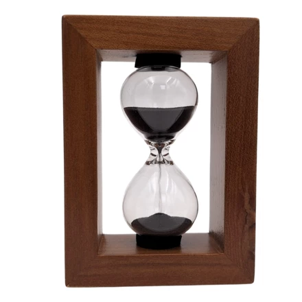 Klepsydra Piaskowa 3 Minuty w Drewnianej Ramie - Elegancka Dekoracja – M123 (NMT-323197)
