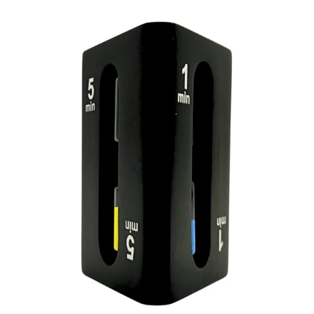 Klepsydra 1-3-5 minut trójstronna czarna - STW6 (NMT-323203)