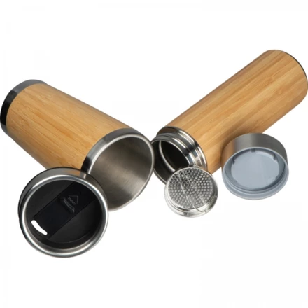 Zestaw kubek termiczny 360 ml i butelka termiczna 450 ml - beżowy - (NMC-62979-13)