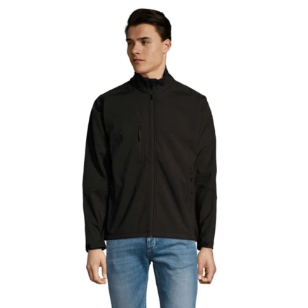 RELAX Męski softshell 340g - RELAX (NMO-S46600-BK-4XL)