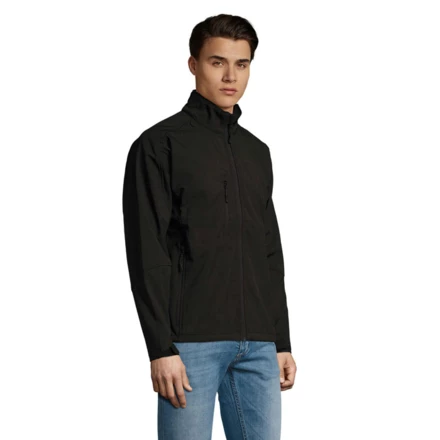 RELAX Męski softshell 340g - RELAX (NMO-S46600-BK-4XL)