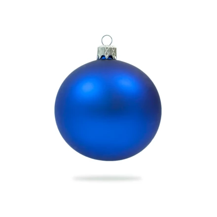 Bombka bańka szklana 80 mm z logo firmy - granatowa