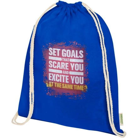 Odisha organiczny worek sznurowany z certyfikatem OCS o gramaturze 140 g/m², 5 l (NPC-12078153)