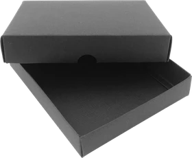 Pudełko (14,5x13,5x2,5cm) 51603701 - czarny (NJG-51603701)