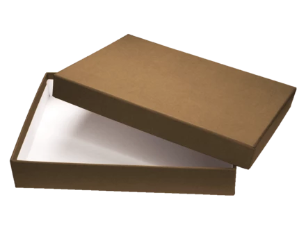 Pudełko kaszerowane papierem ozdobnym (17x11x3cm) 44503707 - brązowy (NJG-44503707)