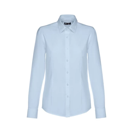 THC TOKYO WOMEN. Women's long-sleeved oxford shirt with pearl coloured buttons (NPS-30154-115-XL)