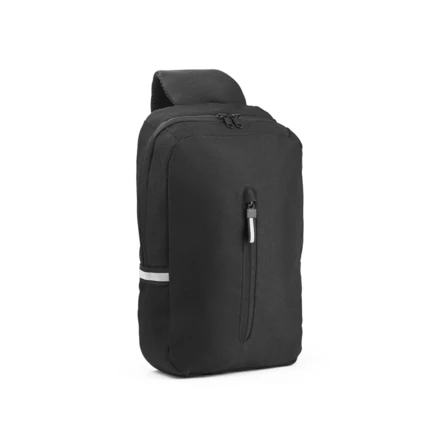 DELFOS. 300D recycled polyester and 600D recycled polyester single strap backpack, with 210D recycled polyester lining (NPS-92191-103)