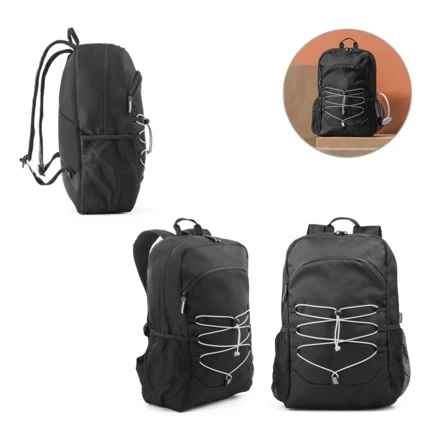 DELFOS BACKPACK. Plecak na laptopa 300D poliestru pochodzącego i 600D poliestru pochodzącego z elementami odblaskowymi (NPS-92192-103)
