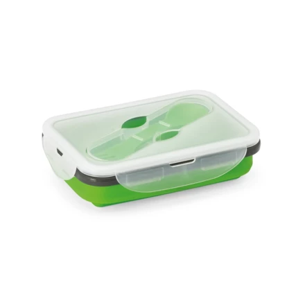 SAFFRON. Lunchbox. Faltbare hermetische Frischhaltebox aus Silikon und PP 640 mL (NPS-93847-119)